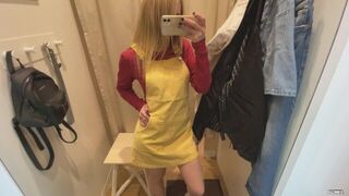 ничего не купил, но трахнулся в примерочной. порно